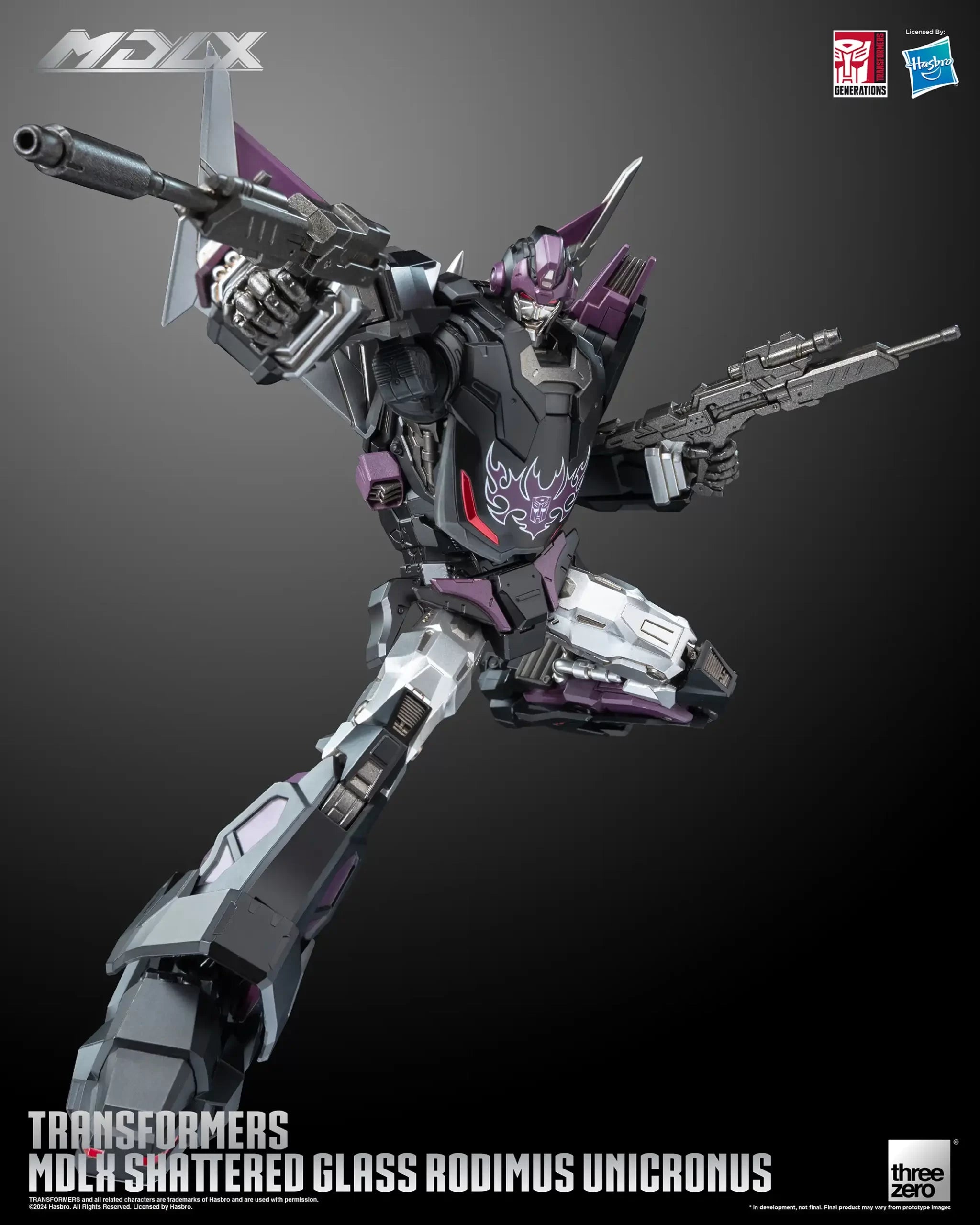 Transformers Shattered Glass Rodimus Unicronus MDLX Action Figure By Threezero
