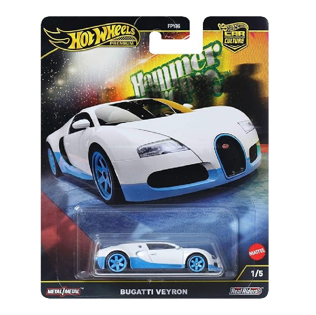 Hot Wheels Bugatti Veyron Hammer Drop Premium Car Culture