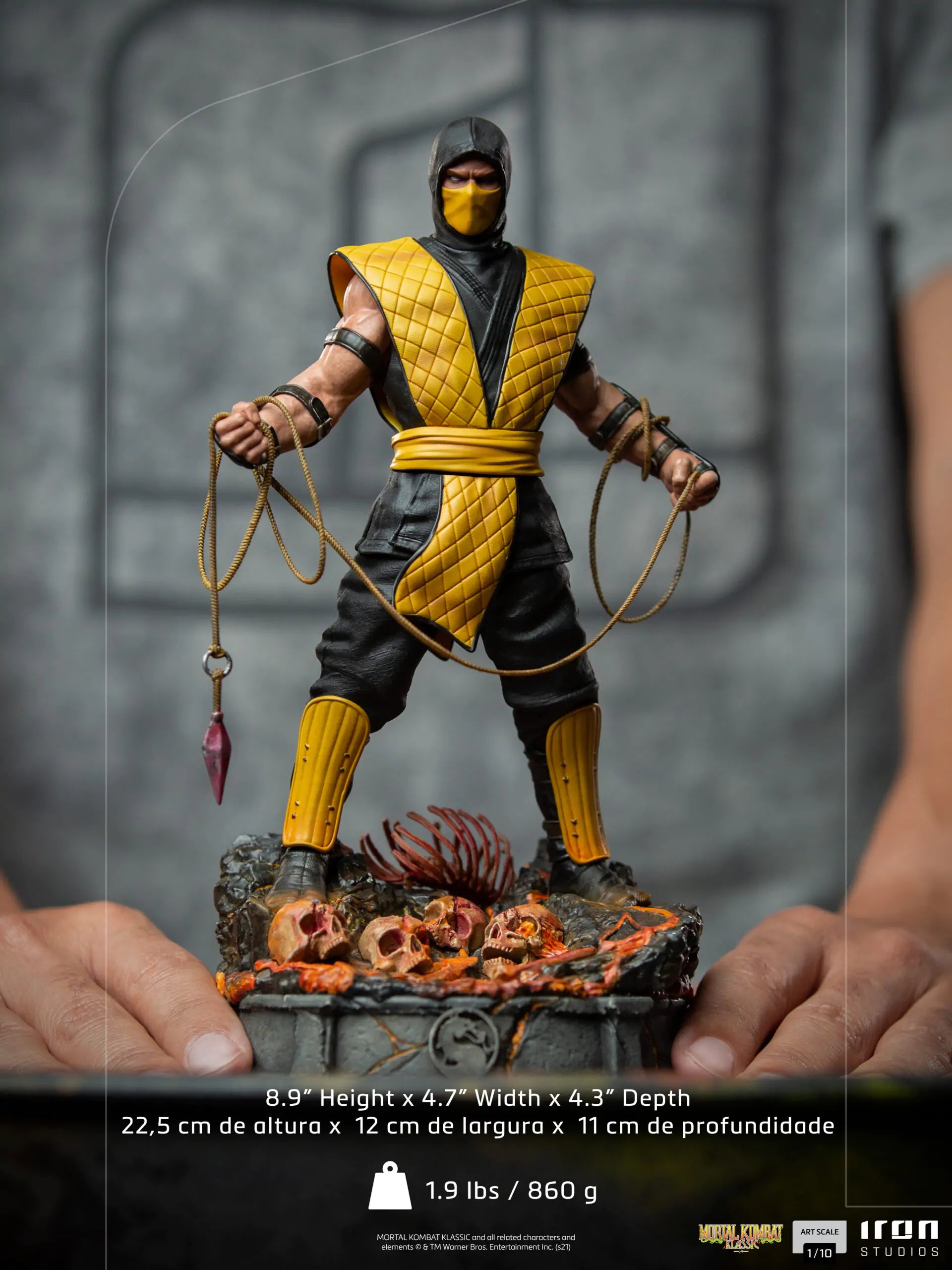 Mortal Kombat Scorpion Art Scale Statue By Iron Studios