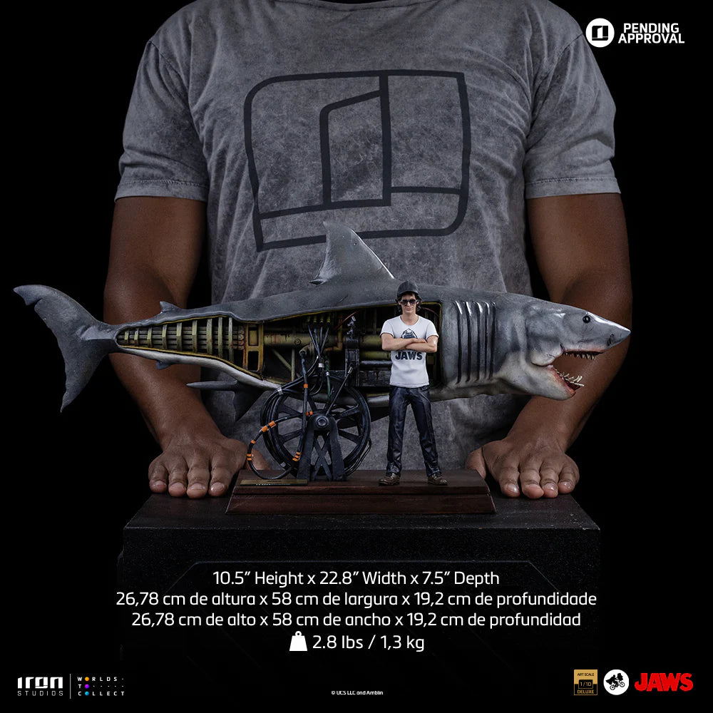 Steven Spielberg & Jaws 50th Anniversary Statue by Iron Studios
