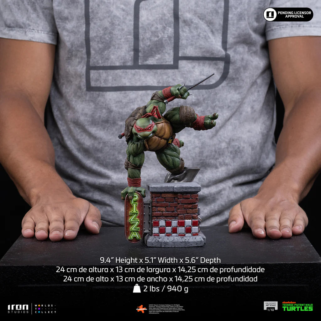 Teenage Mutant Ninja Turtles Raphael Unleashed Statue By Iron Studios