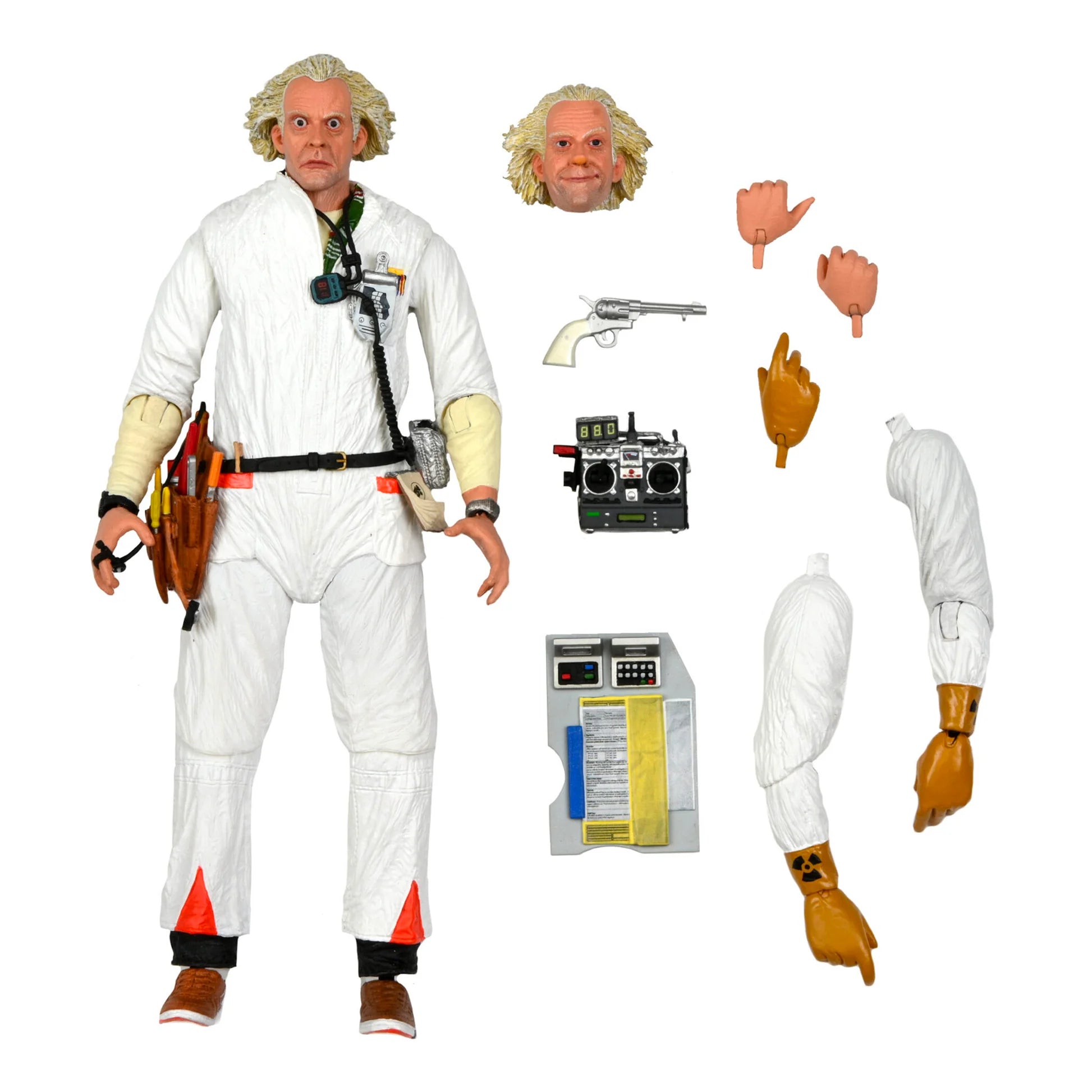 Back to the Future Ultimate Doc Brown (Hazmat Suit) Action Figure