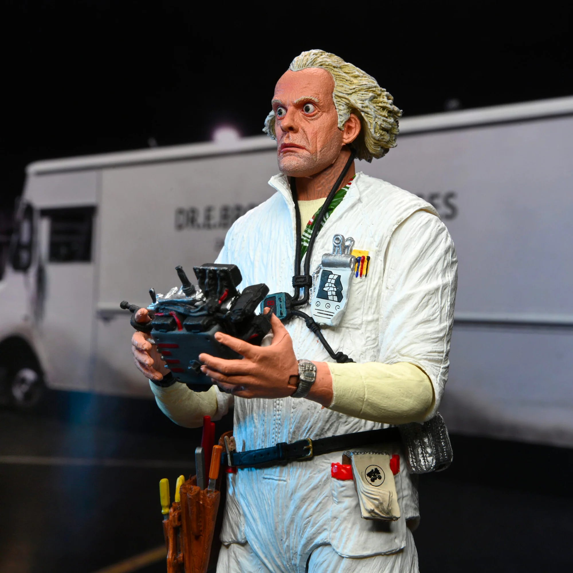 Back to the Future Ultimate Doc Brown (Hazmat Suit) Action Figure