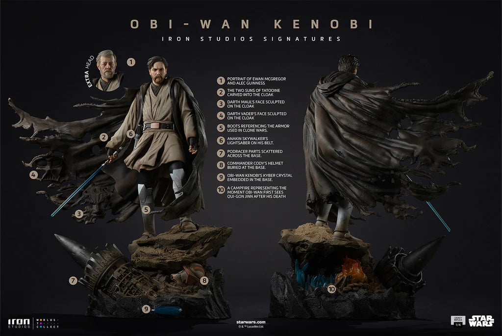 Star Wars Obi-Wan Signatures Statue By Iron Studios