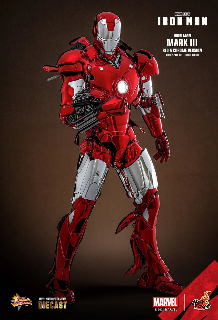Ironman Mark III (Red & Chrome Version) By Hot Toys