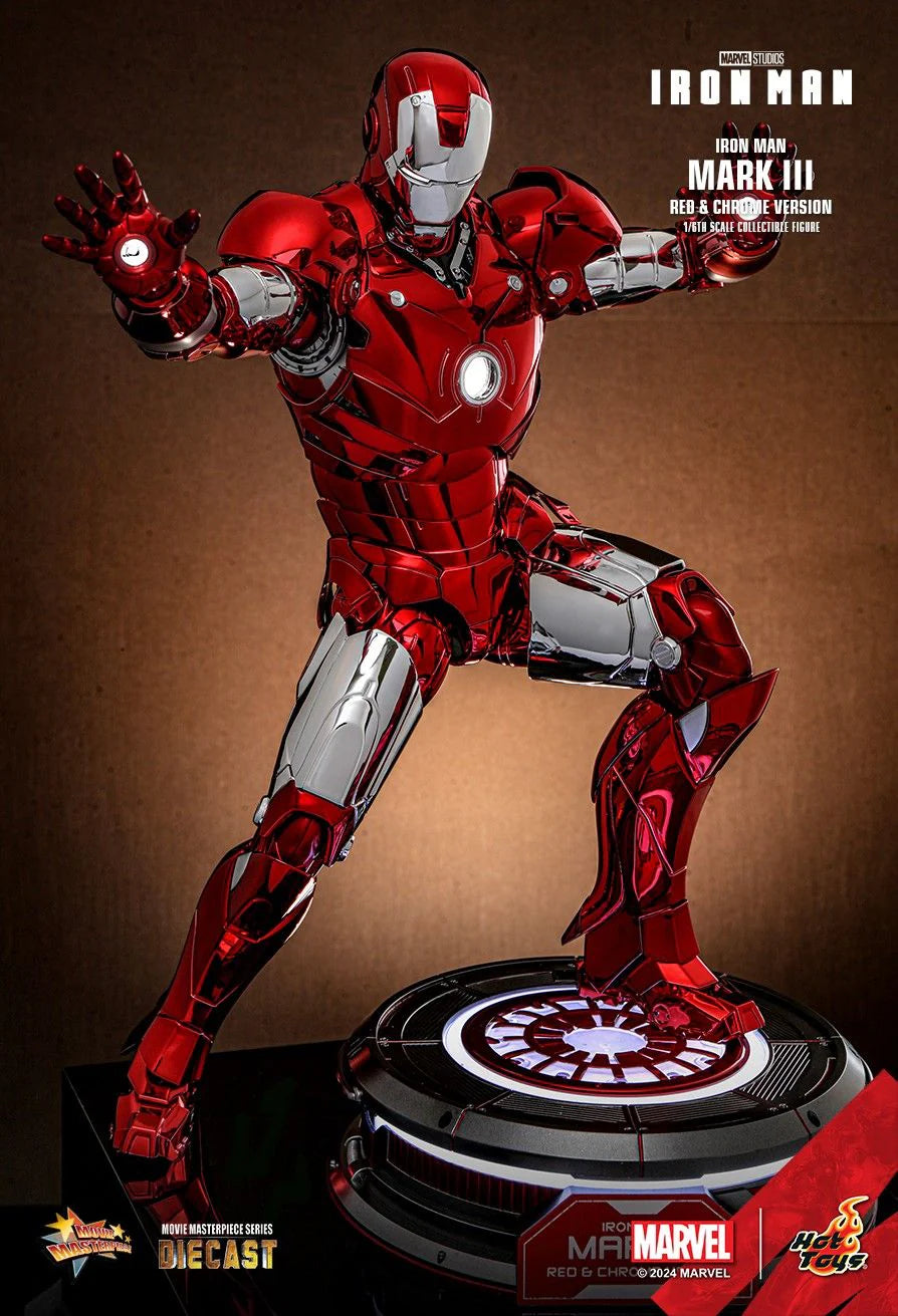 Ironman Mark III (Red & Chrome Version) By Hot Toys