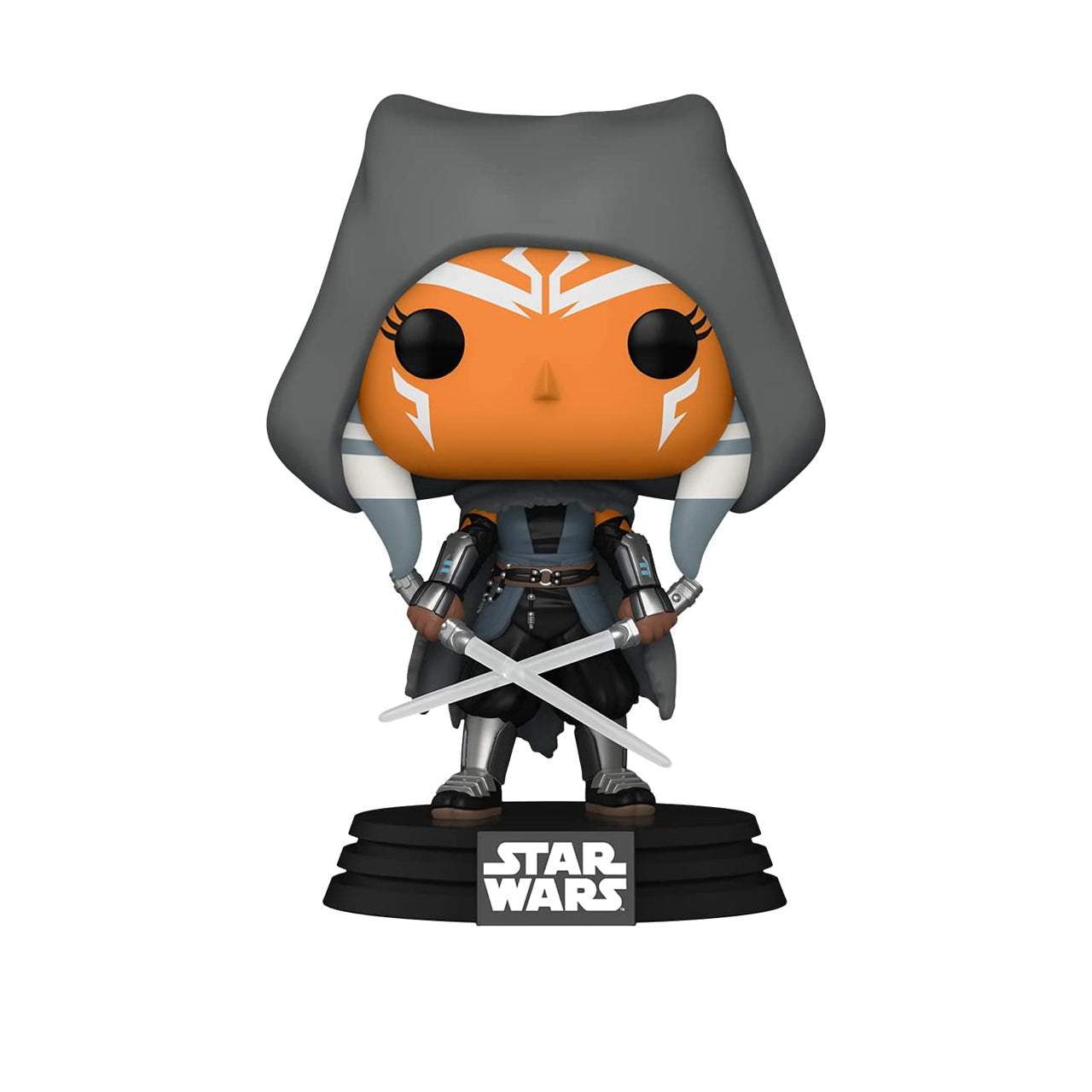 Star Wars: The Mandalorian - Hooded Ahsoka with Dual Sabers Vinyl Bobblehead By Funko (Amazon Exclusive) Pop!