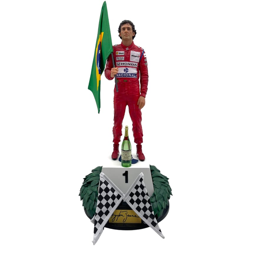 Ayrton Senna Deluxe GP Brazil 1991 Art Scale Statue