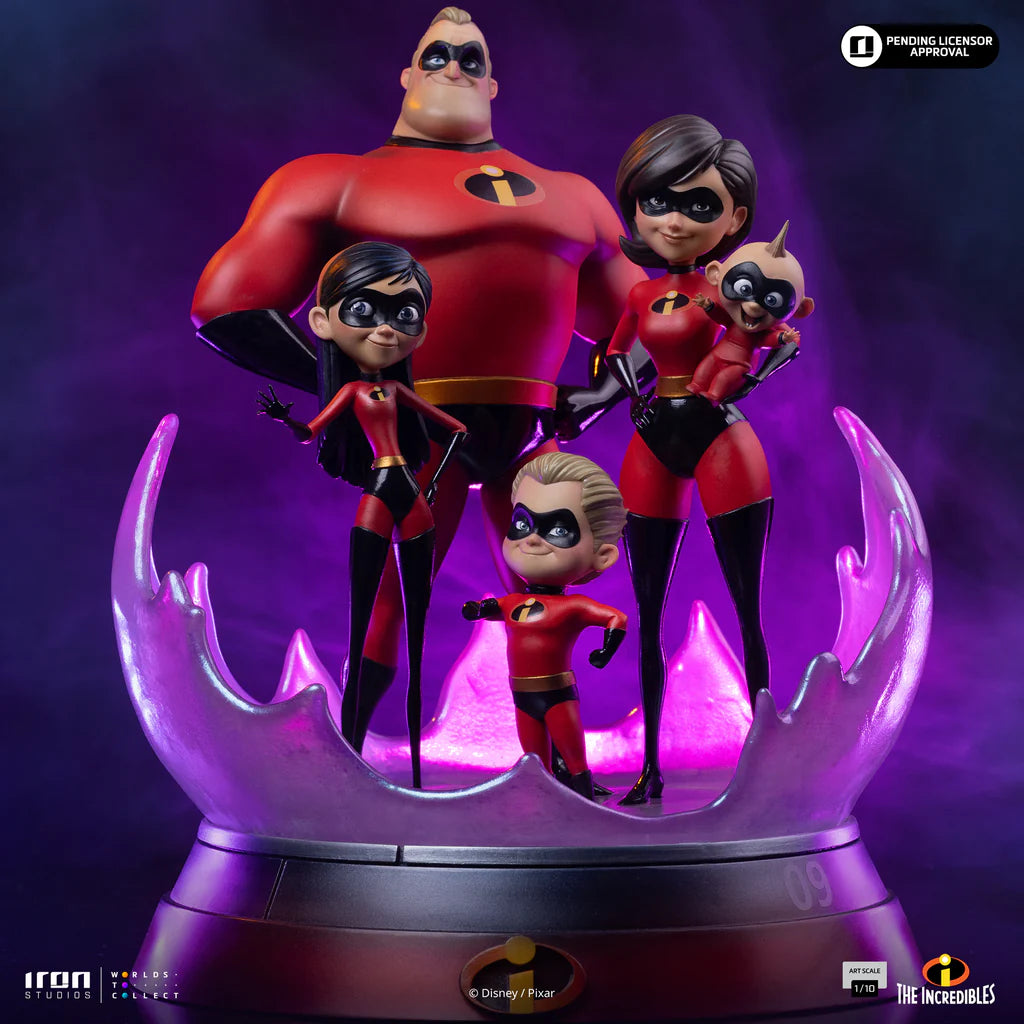 The Incredibles Diorama Statue By Iron Studios