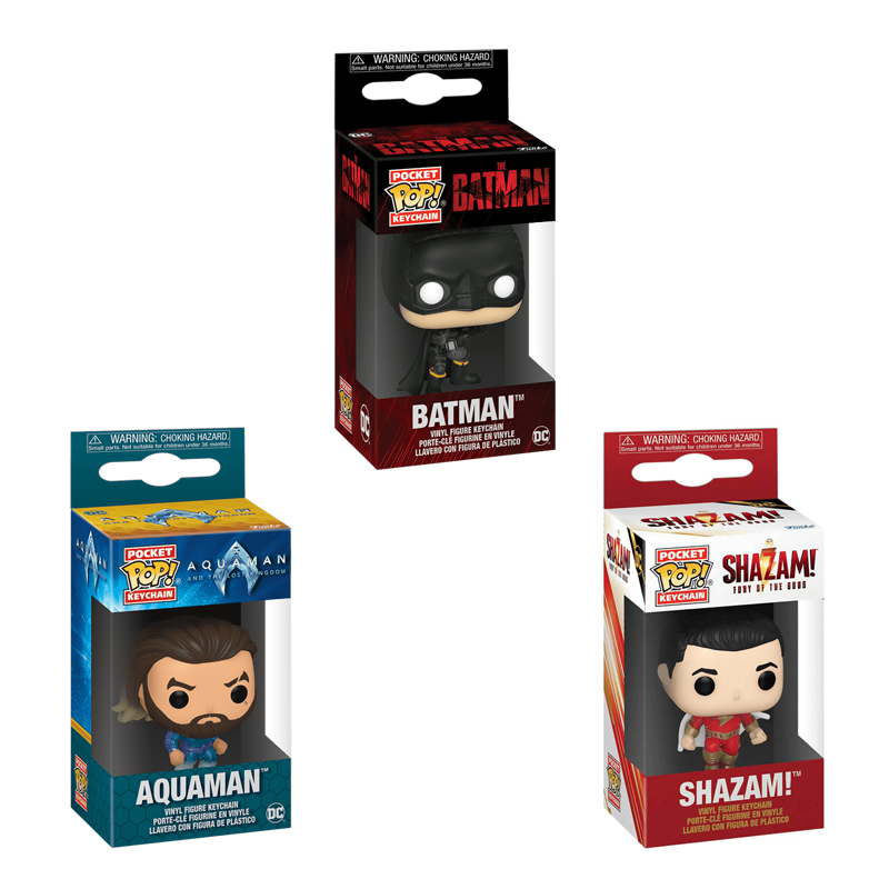 Pop! DC Superheroes Keychain set