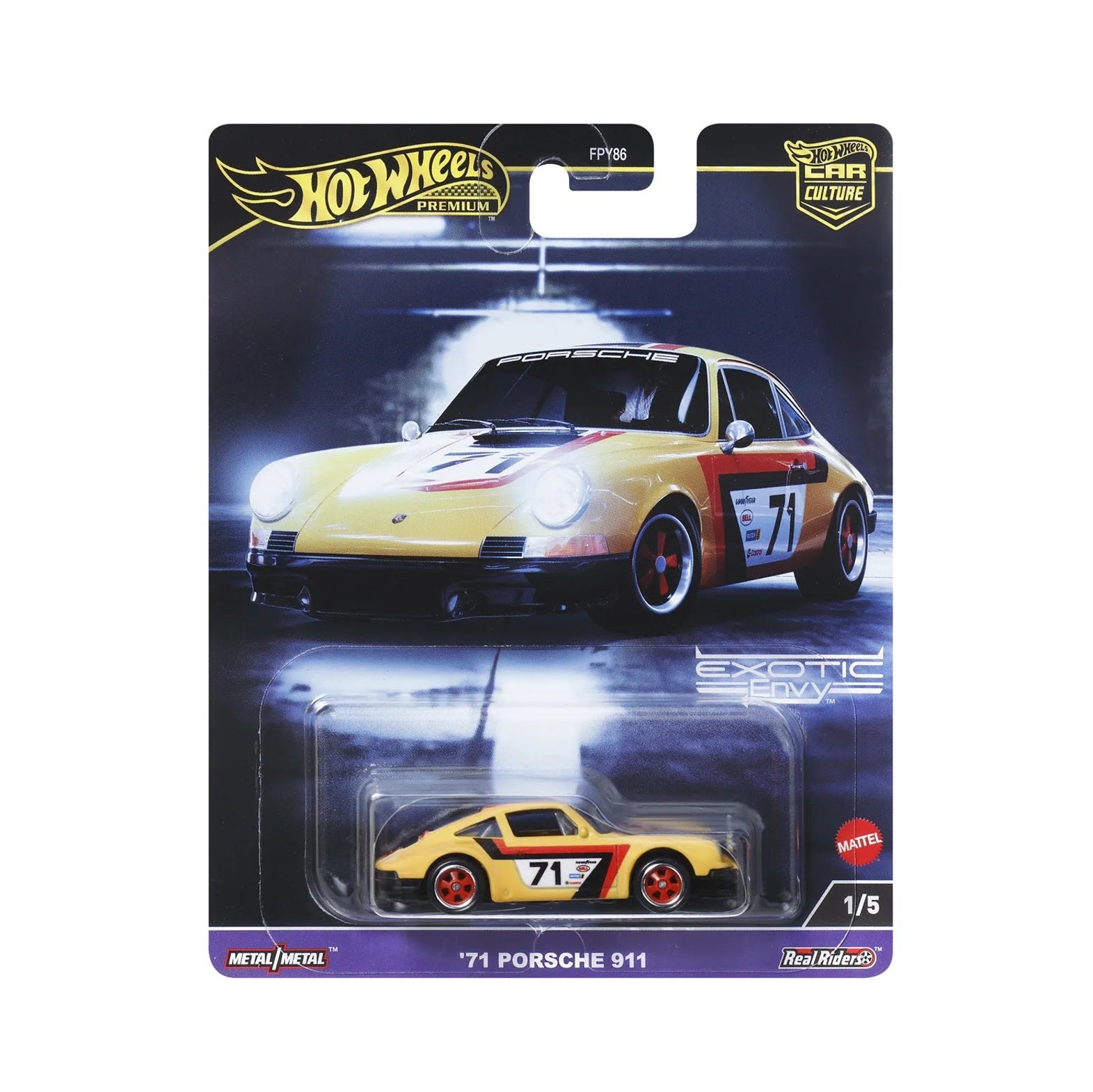 Hot Wheels Premium Car Culture Exotic Envy '71 Porsche 911