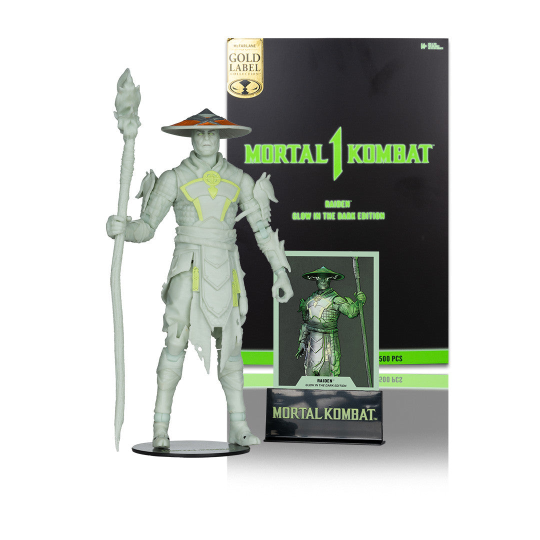 Raiden (Mortal Kombat) Glow In The Dark Edition Gold Label Action Figure