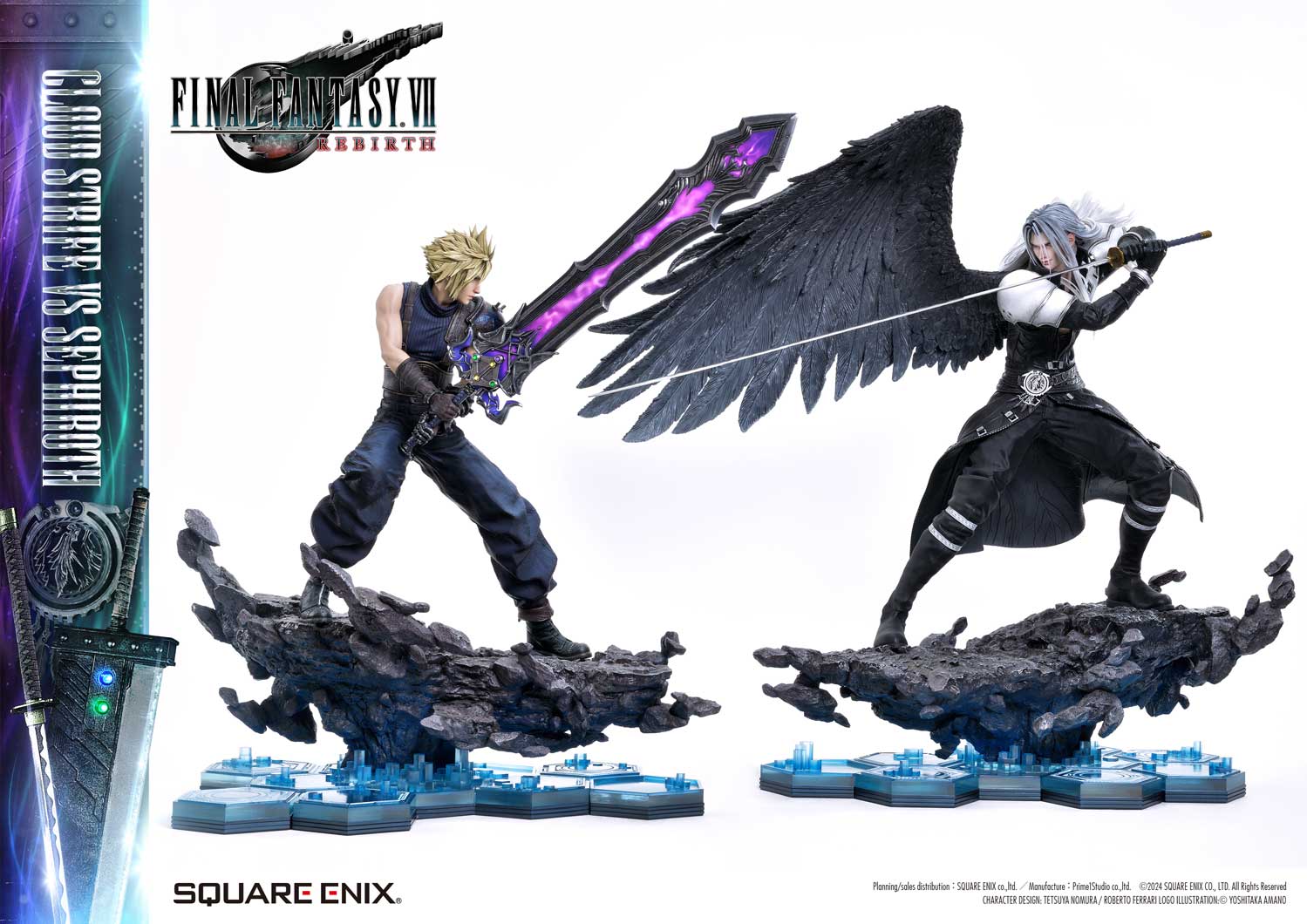 Final Fantasy VII Rebirth Cloud Strife vs. Sephiroth Statue By Prime 1 Studio