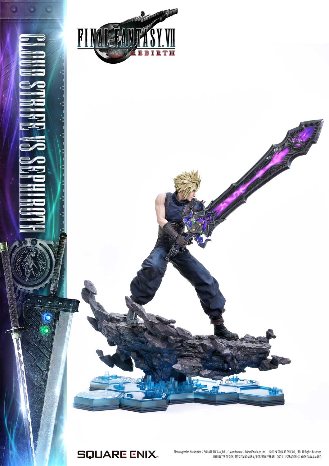 Final Fantasy VII Rebirth Cloud Strife vs. Sephiroth Statue By Prime 1 Studio