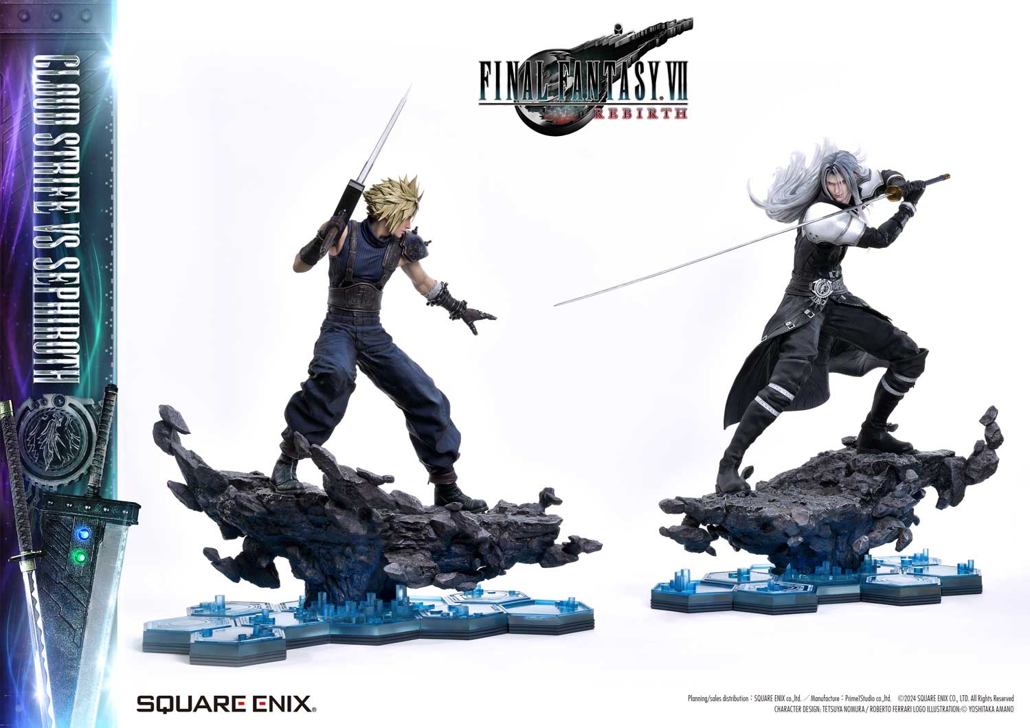 Final Fantasy VII Rebirth Cloud Strife vs. Sephiroth Statue By Prime 1 Studio