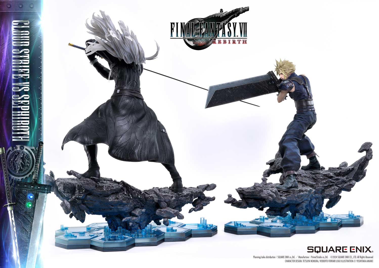 Final Fantasy VII Rebirth Cloud Strife vs. Sephiroth Statue By Prime 1 Studio