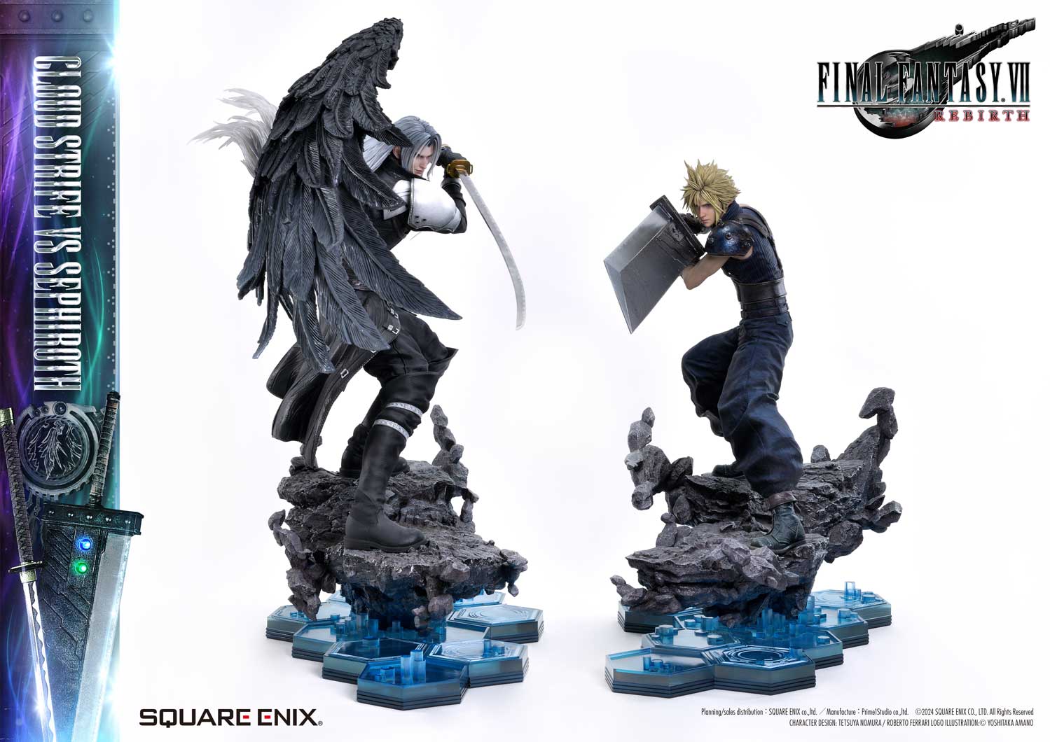 Final Fantasy VII Rebirth Cloud Strife vs. Sephiroth Statue By Prime 1 Studio