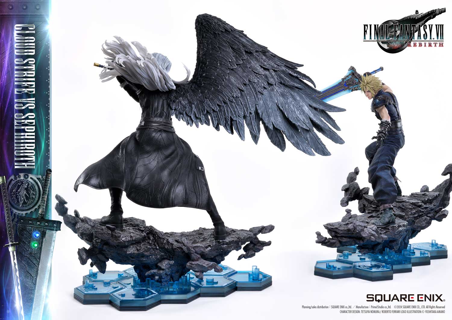 Final Fantasy VII Rebirth Cloud Strife vs. Sephiroth Statue By Prime 1 Studio