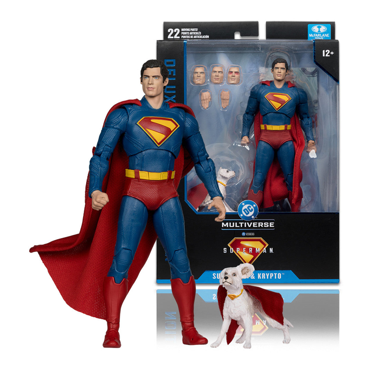 Superman with Krypto The Super Dog (Superman Movie) Deluxe Action Figure By Mcfarlane