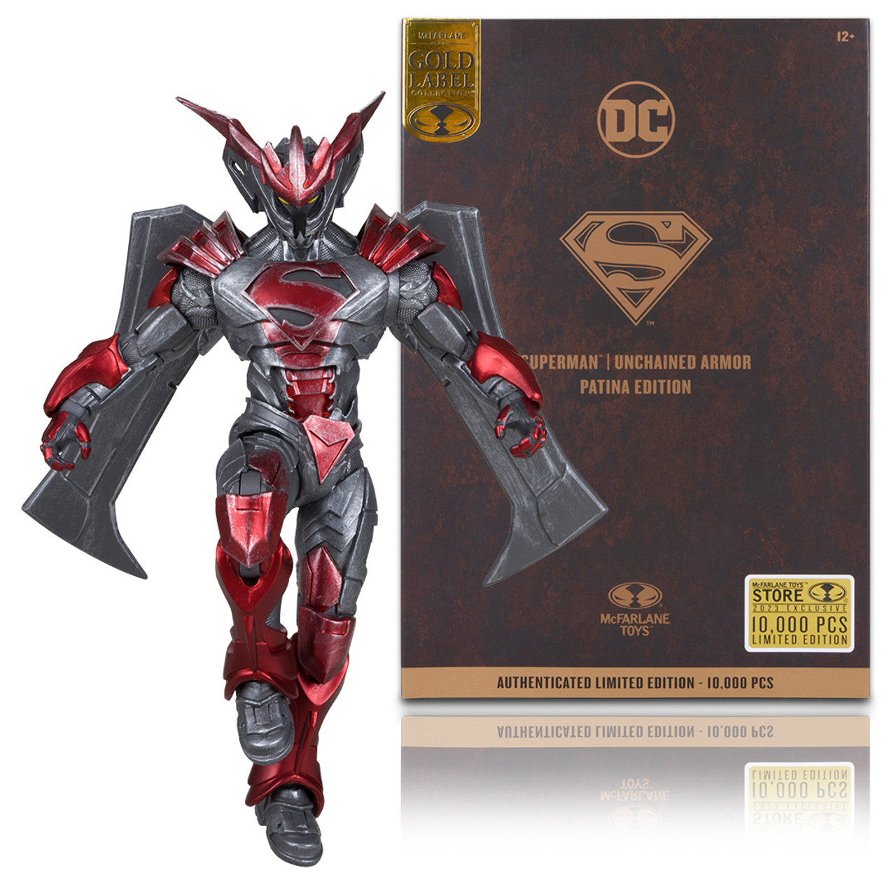 Superman (Unchained Armor) Patina Edition Gold Label Figure Exclusive
