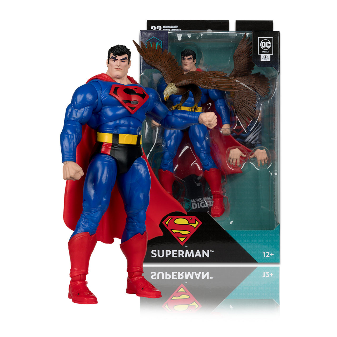 Superman (Our Worlds at War) Figure w/McFarlane Toys Digital Collectible