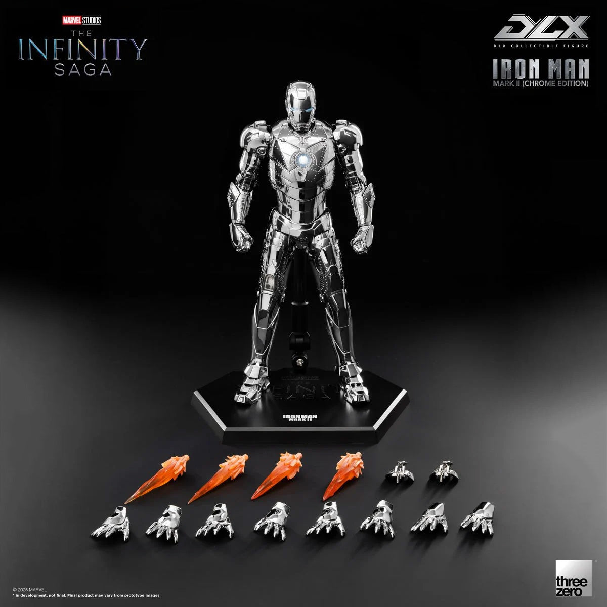 Marvel Studios: The Infinity Saga Iron Man Mark 2 (Chrome Edition) DLX Figure By Threezero