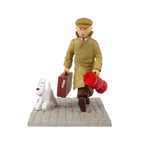 Tintin Resin Collectible Statue - They Are Arriving