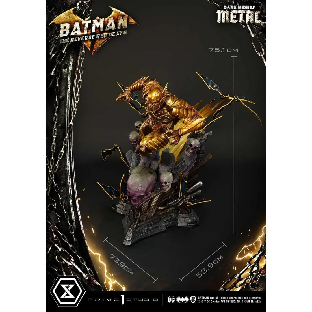 The Reverse Red Death DC Dark Knights Metal Statue by Prime 1 Studio