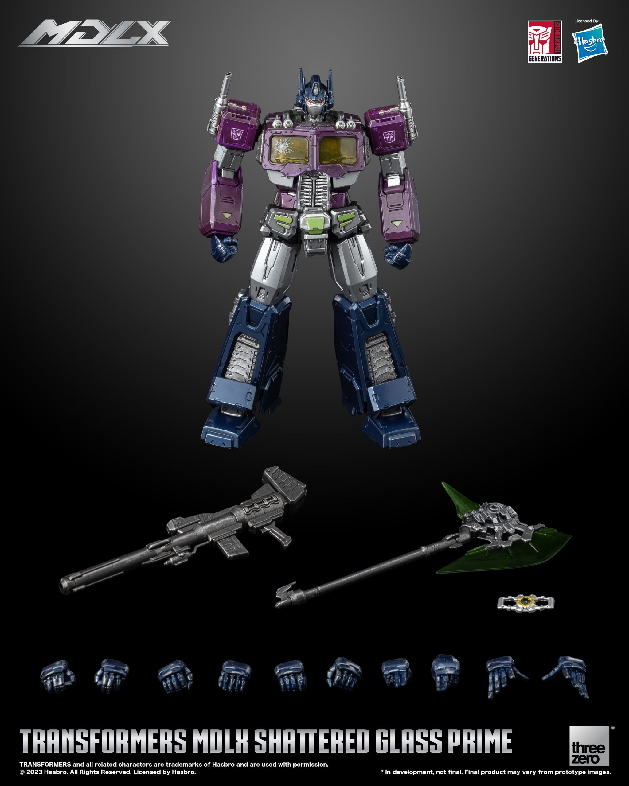 Transformers MDLX Shattered Glass Optimus Prime