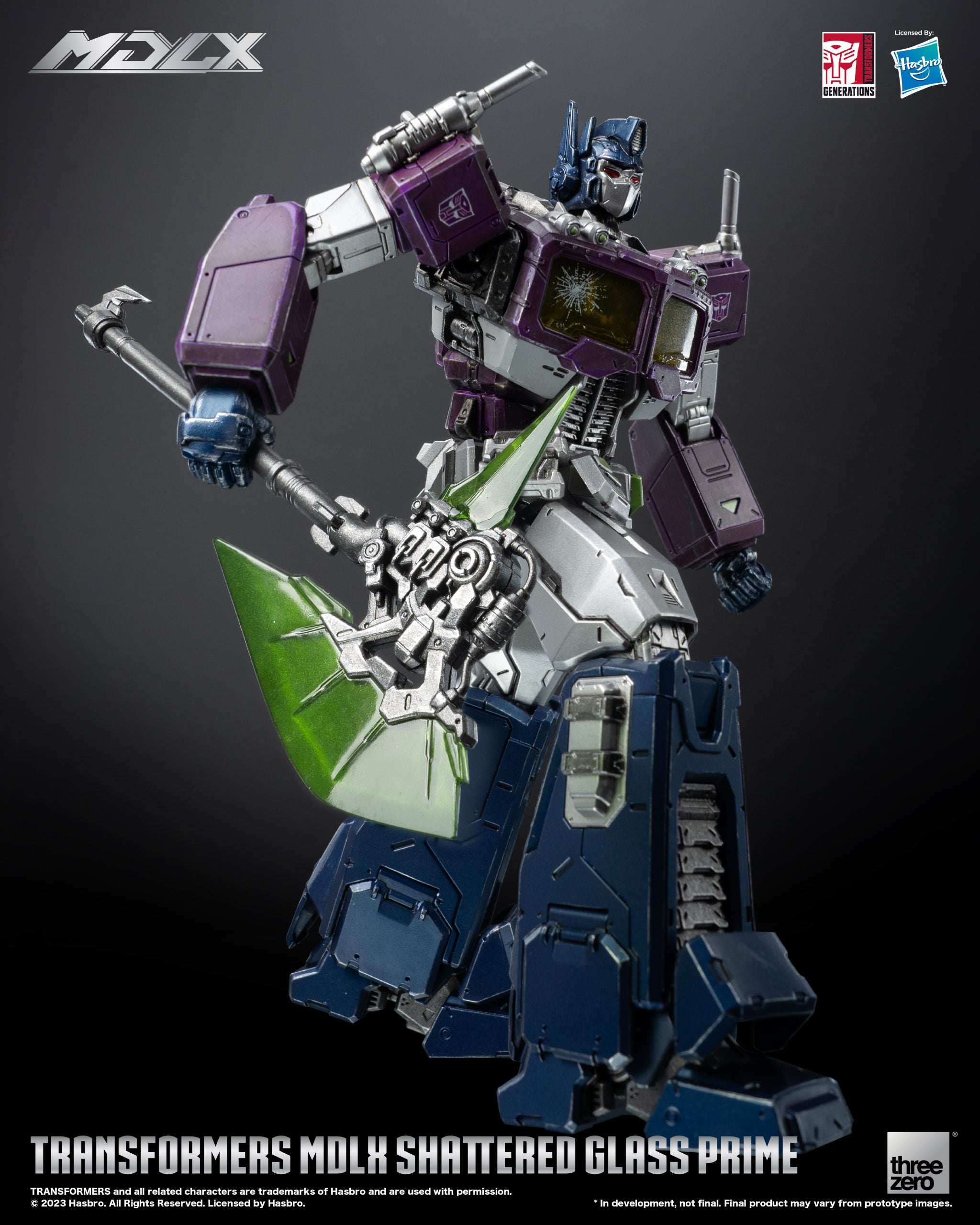 Transformers MDLX Shattered Glass Optimus Prime