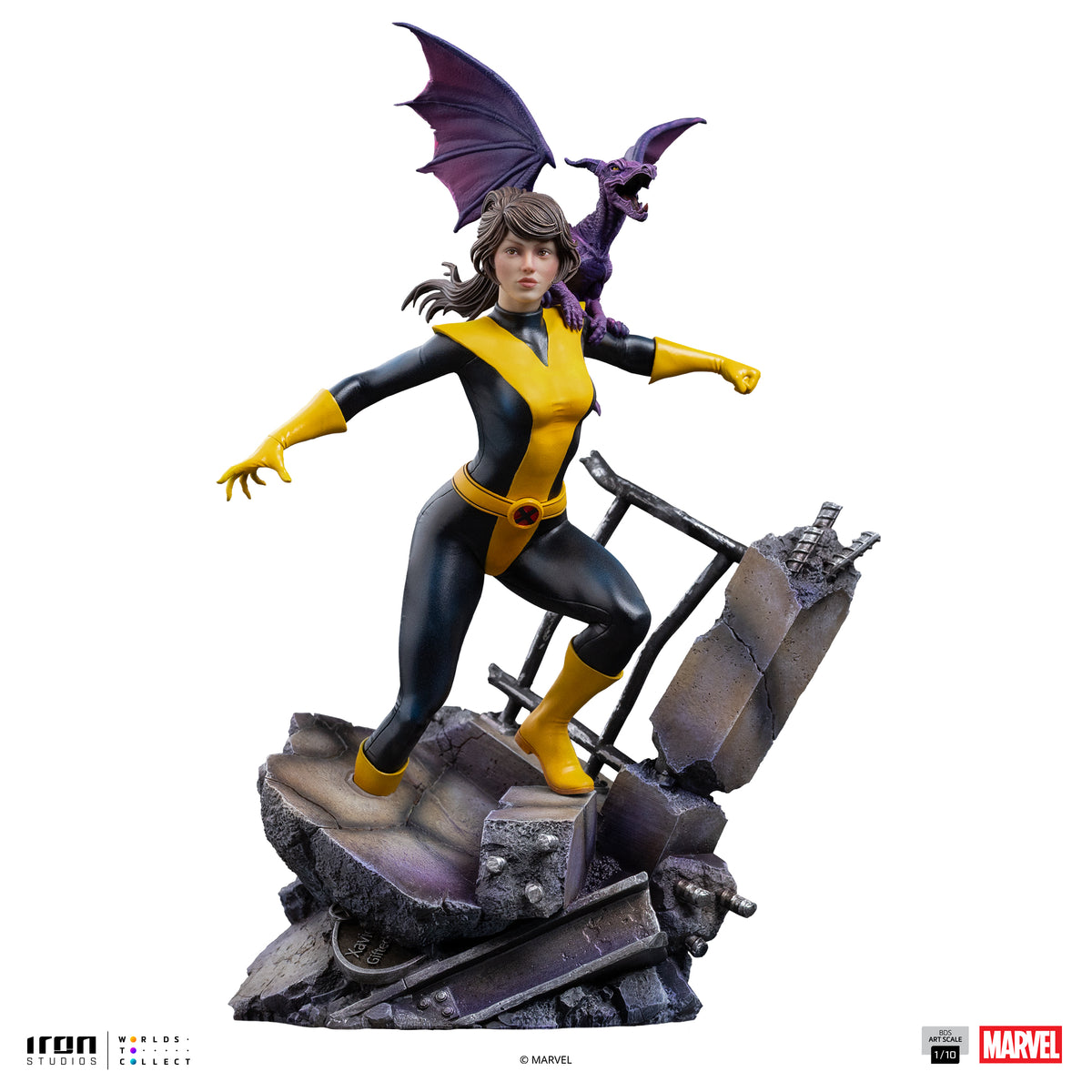 Kitty Pride & Lockheed - X-Men Comics BDS 1/10 Statue By Iron Studios