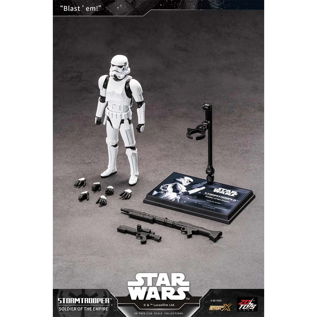 Star Wars 1/10 Stormtrooper Soldier Of The Empire Action Figure by ZD Toys