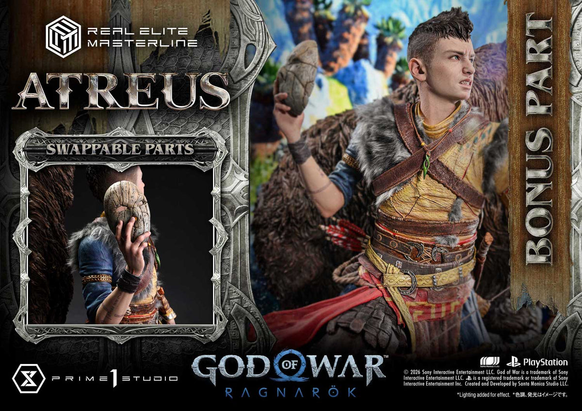 God Of War: Ragnarok Atreus Deluxe Bonus Version Statue By Prime1 Studios