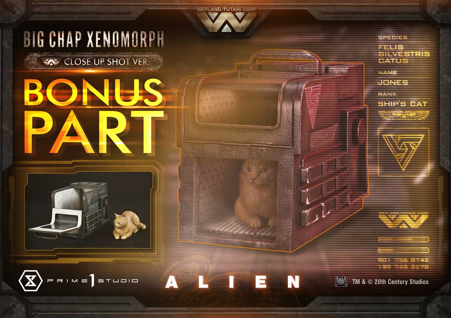 Alien (Film) Big Chap Xenomorph Close Up Shot ver. Deluxe Bonus By Prime1 Studio