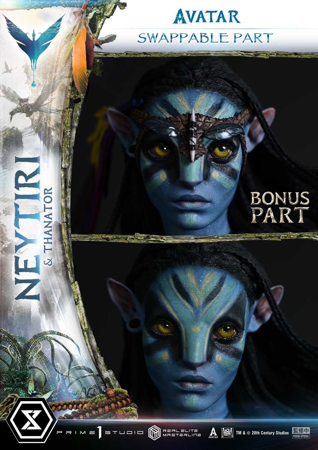 Avatar (Film) Neytiri & Thanator Bonus Version Statue By Prime1 Studios