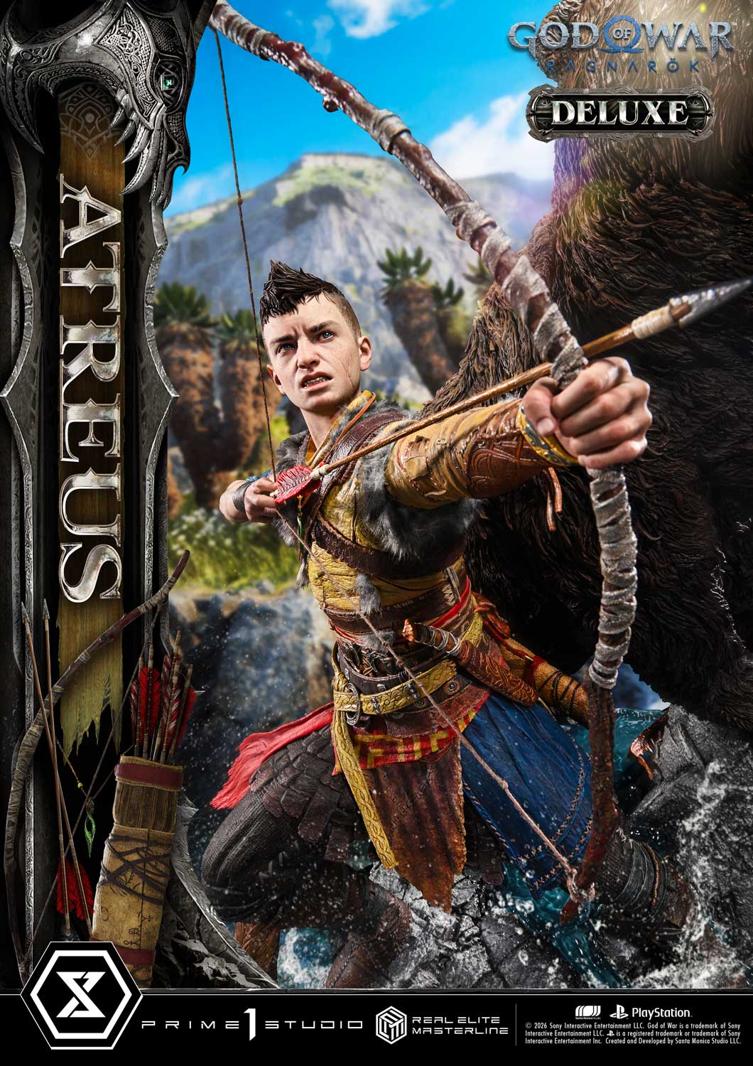 God Of War: Ragnarok Atreus Deluxe Bonus Version Statue By Prime1 Studios