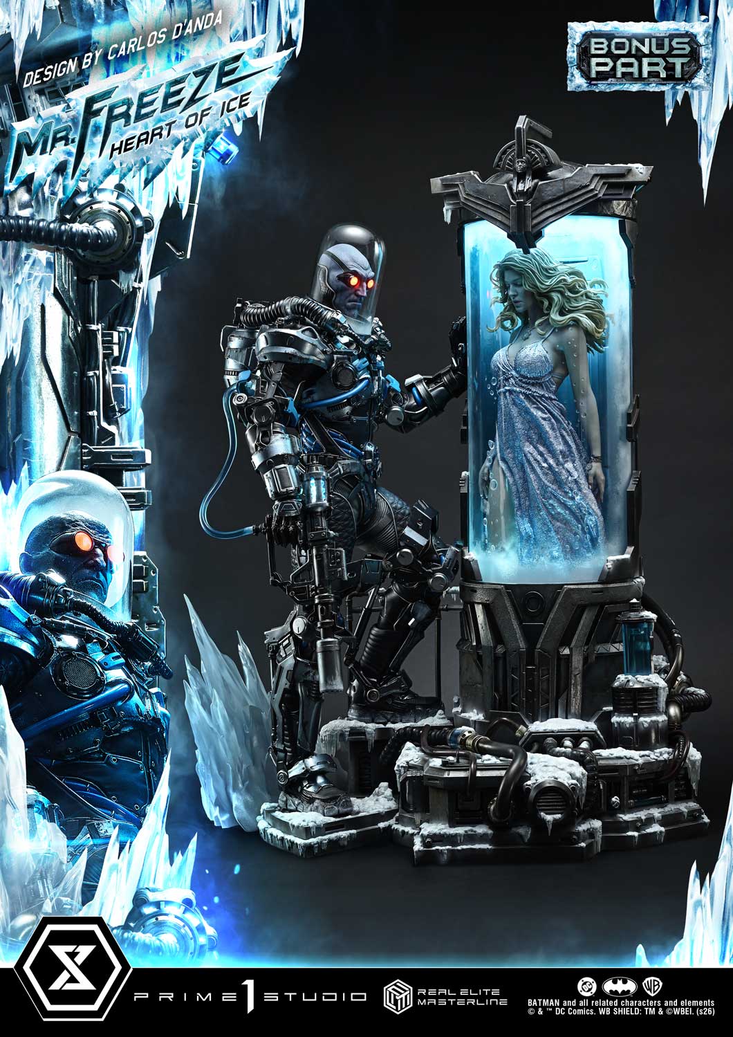 Mr. Freeze Heart of Ice (Design by Carlos D'Anda) DX Bonus Ver. 1/3 statue By Prime 1 Studio