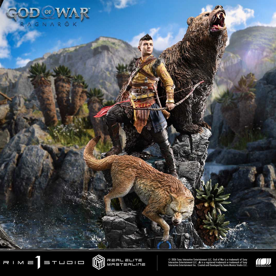 God Of War: Ragnarok Atreus Deluxe Bonus Version Statue By Prime1 Studios