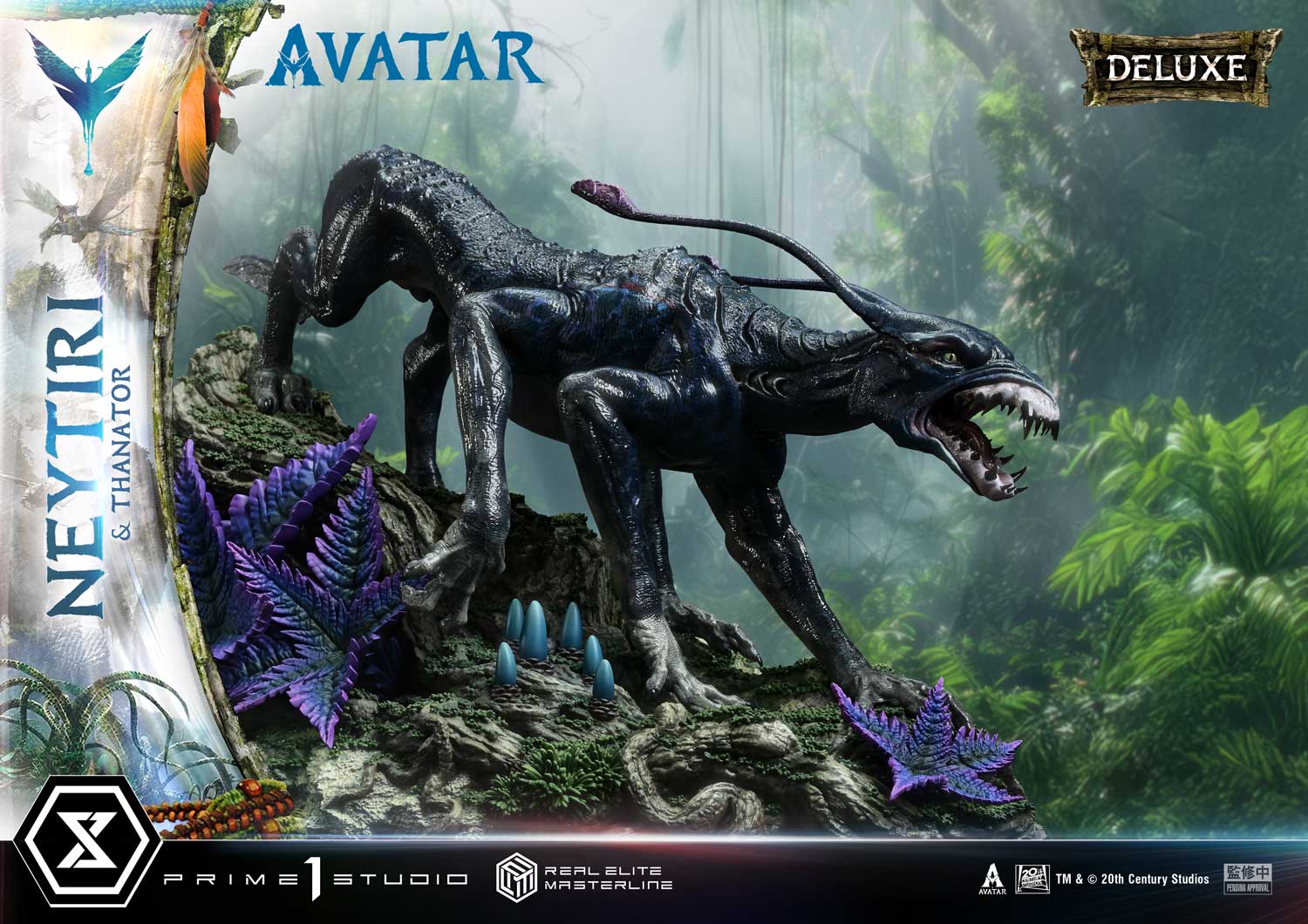 Avatar (Film) Neytiri & Thanator Bonus Version Statue By Prime1 Studios