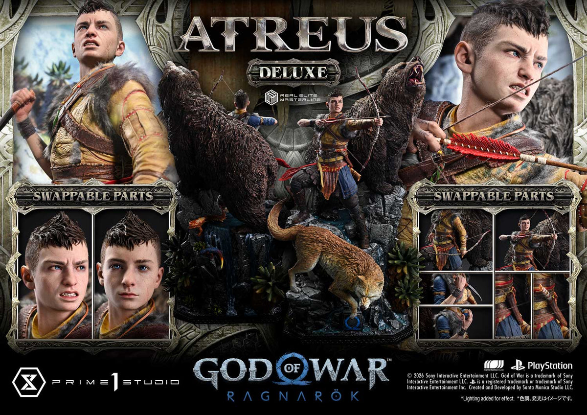 God Of War: Ragnarok Atreus Deluxe Bonus Version Statue By Prime1 Studios