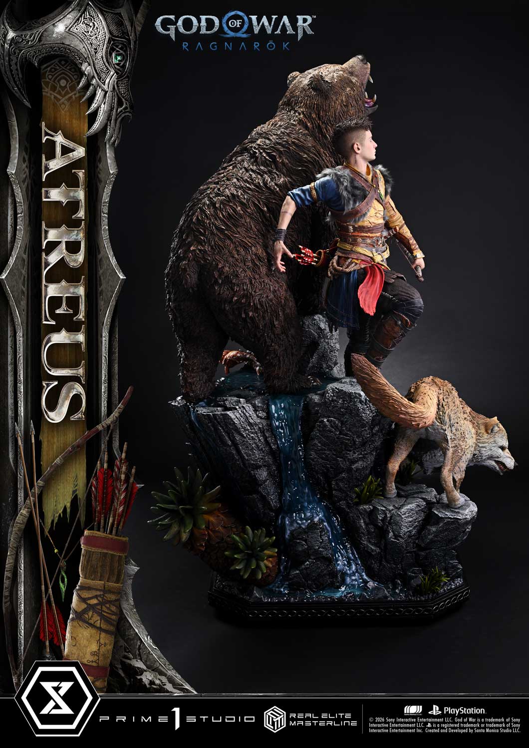 God Of War: Ragnarok Atreus Deluxe Bonus Version Statue By Prime1 Studios