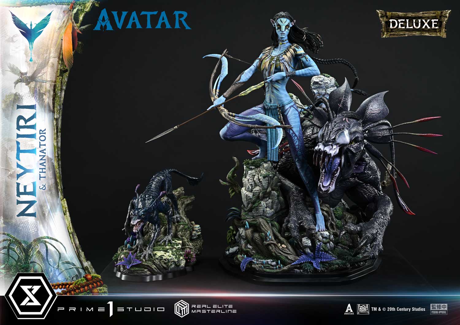 Avatar (Film) Neytiri & Thanator Bonus Version Statue By Prime1 Studios