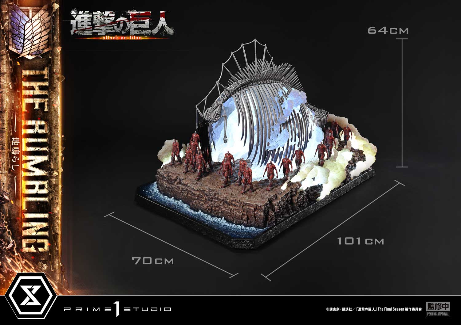 TV animation Attack on Titan The Rumbling By Prime 1 Studios