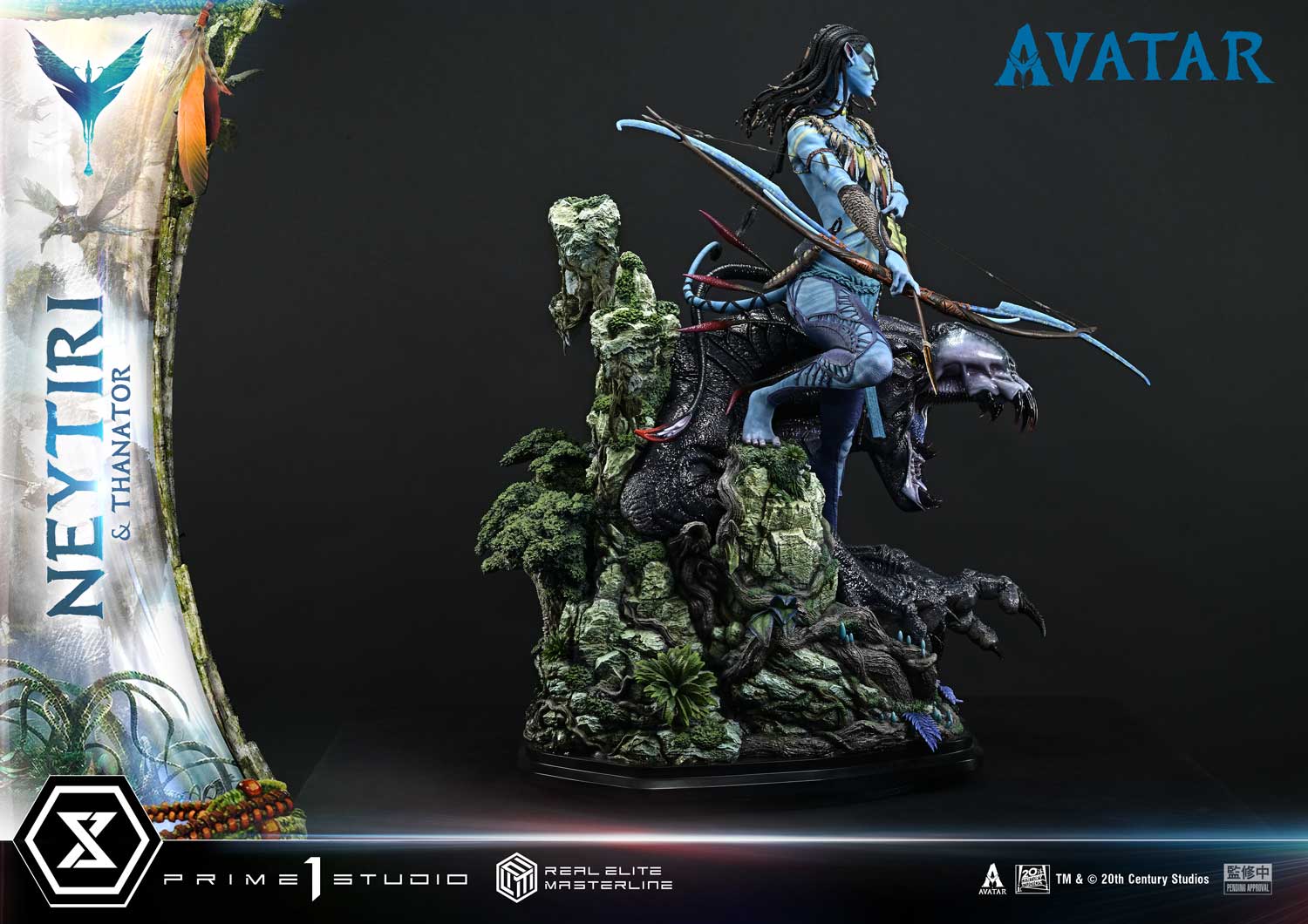 Avatar (Film) Neytiri & Thanator Bonus Version Statue By Prime1 Studios
