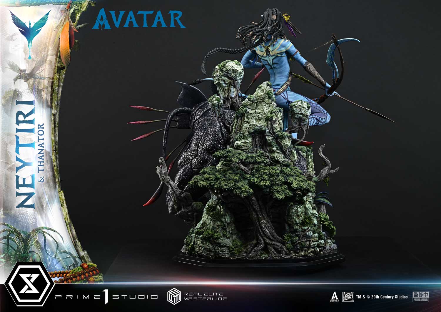 Avatar (Film) Neytiri & Thanator Bonus Version Statue By Prime1 Studios