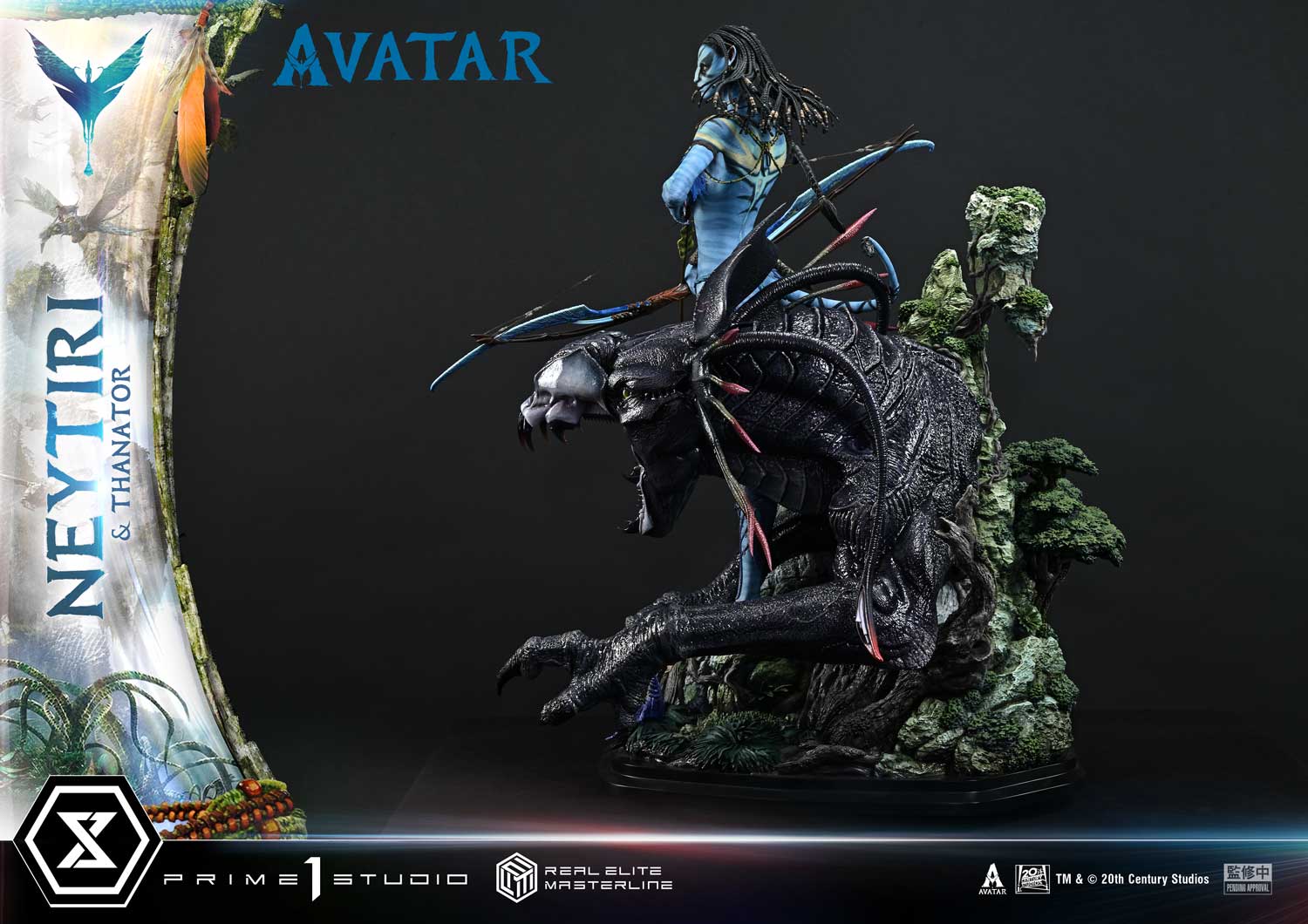 Avatar (Film) Neytiri & Thanator Bonus Version Statue By Prime1 Studios
