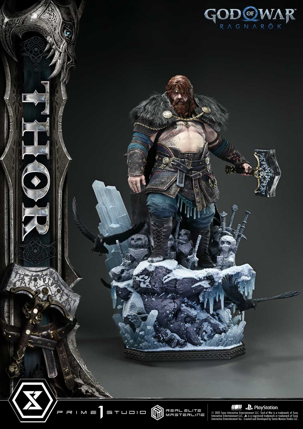 God Of War Ragnarok Thor Deluxe Bonus Version Statue By Prime1 Studios