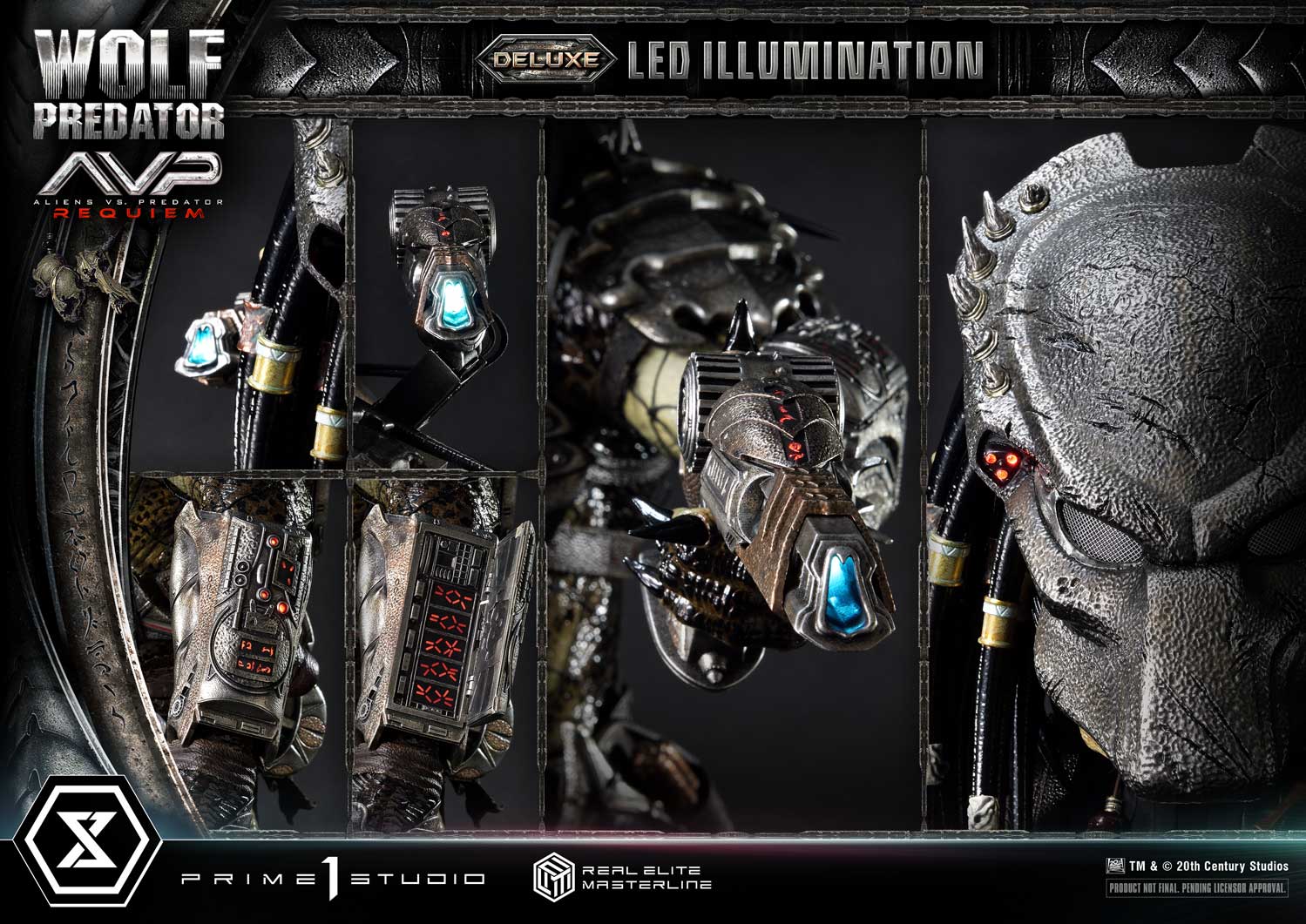 Wolf Predator (Aliens vs. Predator: Requiem) DX Bonus Version 1/3 Statue By Prime 1 Studio