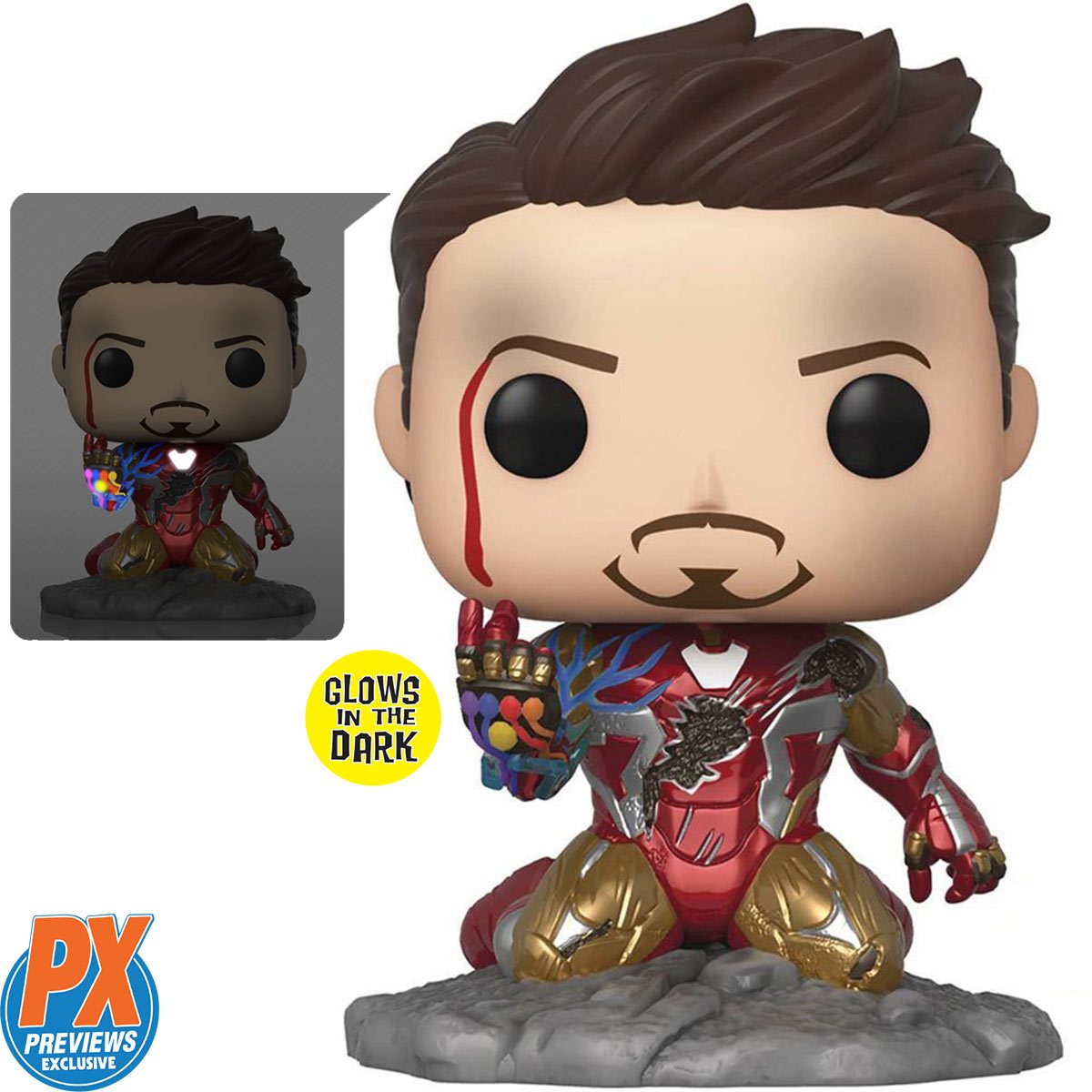 Avengers: Endgame I Am Iron Man Glow-in-the-Dark Deluxe Funko Pop! Exclusive