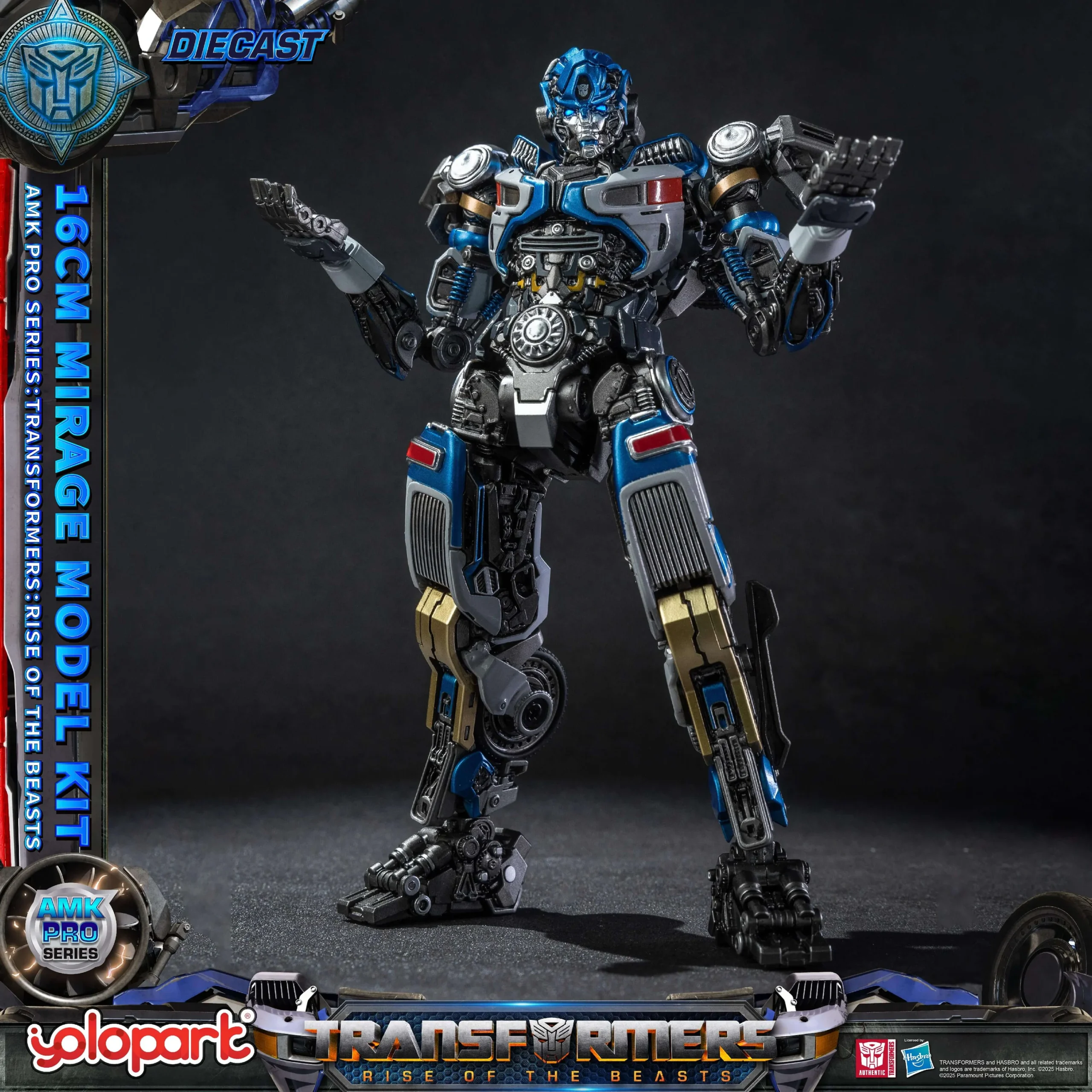 Transformers Rise of the Beasts 16cm Mirage Model Kit AMK PRO Series By Yolopark